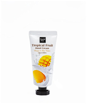 FarmStay, Крем для рук с экстрактом манго и маслом ши - Tropical Hand Cream Mango & Shea Butter