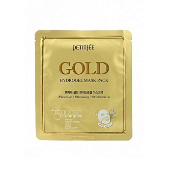 PETITFEE, Гидрогелевая маска с золотом - Gold hydrogel mask pack