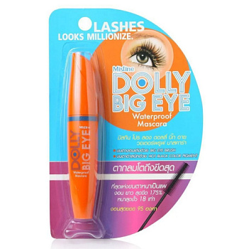 Mistine, Тушь для ресниц кукульный взгляд - Dolly big eye mascara