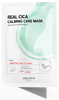Some by Mi, Успокаивающая тканевая маска с центеллой - Real cica calming care mask