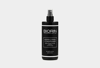 BIORIN, Двухфазный несмываемый кондиционер с Кератином - Keratin 2 phase conditioner, 400 ml