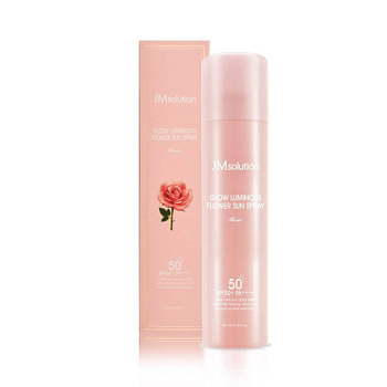 JMsolution,Увлажняющий солнцезащитный спрей с экстрактом розы - Glow luminous flower sun spray