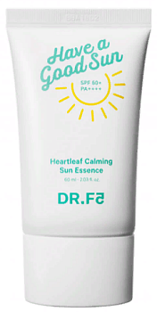 DR.F5, Солнцезащитная эссенция SPF50+ PA++++ - HAVE A GOOD SUN HEARTLEAF CALMING SUN ESSENCE