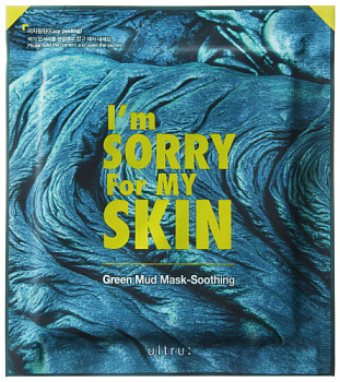 I`m SORRY FOR MY SKIN, Тканевая маска с зеленой глиной - Green mud mask